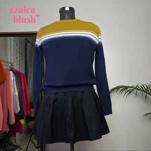 Color block Knit top